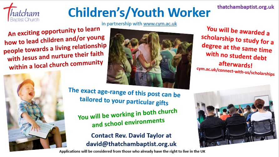 Youth Worker Advert